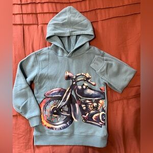 Kids Size 6 Blue Like New Motorcycle Hoodie
